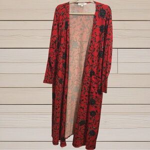 Lularoe Sarah Red Floral